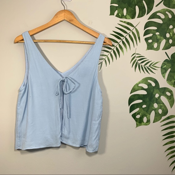 Wilfred Free sz M Kempner Blouse Light Blue - Picture 2 of 5